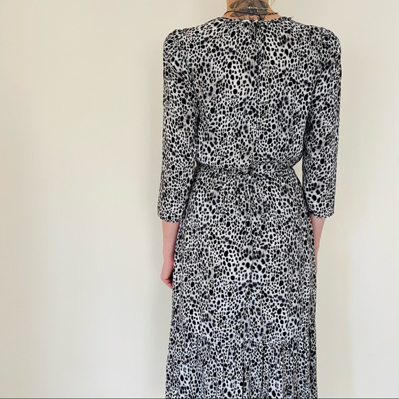A New Day Tiered Midi Cheetah Print Dress - Picture 3 of 11